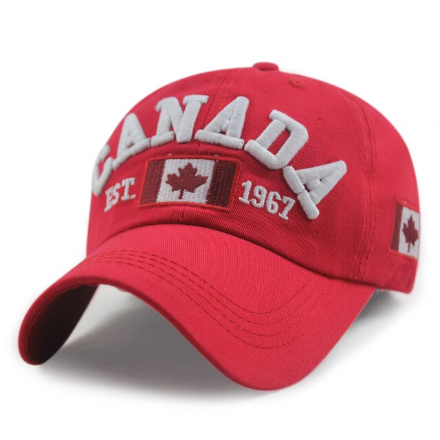 New Arrivals Cotton Gorras Canada Cap Flag Of Canada