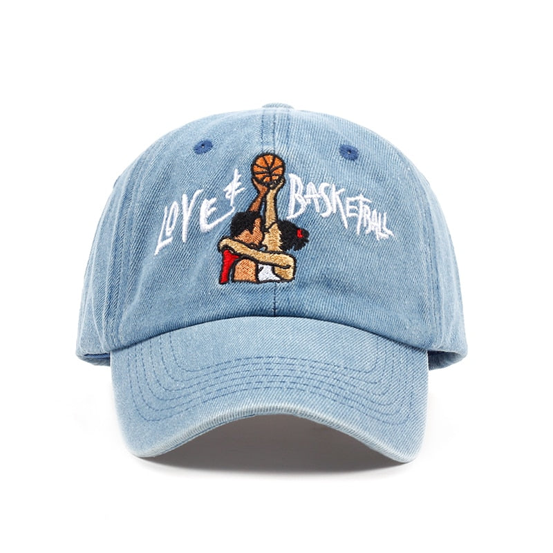 new cotton Dad Hats Love & Basketball Embroid Gorras