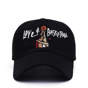 new cotton Dad Hats Love & Basketball Embroid Gorras